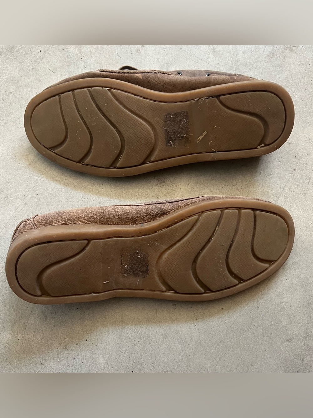BED|STU Women’s Distressed Brown Leather Boat Shoes - Picture 7 of 7